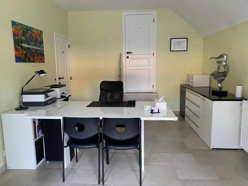 Zwart-wit eetkamer- of kantoormeubilair, Huis en Inrichting, Complete eetkamers, Zo goed als nieuw, Ophalen