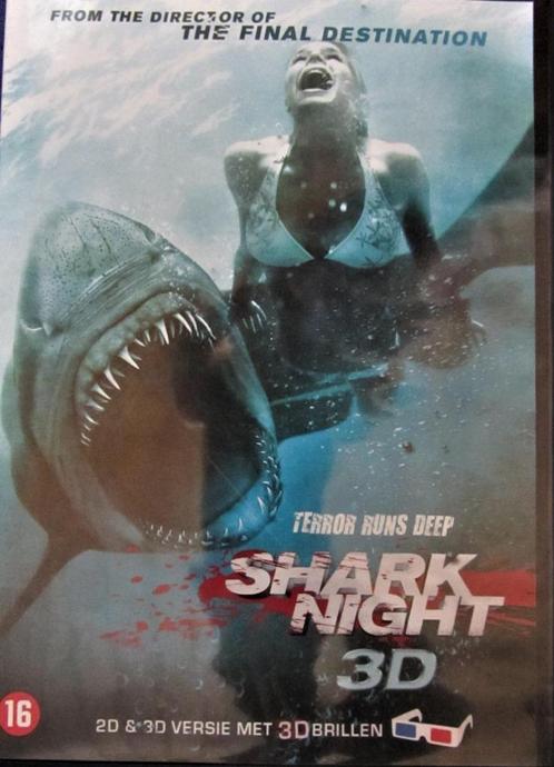DVD HORROR- SHARK NIGHT 3D, Cd's en Dvd's, Dvd's | Horror, Zo goed als nieuw, Monsters, Alle leeftijden, Ophalen of Verzenden