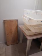 vlees bakken 4 stuks + vlees snijplank, Huis en Inrichting, Ophalen, Gebruikt