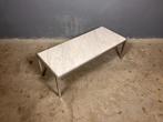 Marmer Salontafel Chroom Mid Century Kjearholm Hansen stijl, Huis en Inrichting, Ophalen, Gebruikt, Metaal, Deens Design Fritz Hansen Poul Kjaerholm