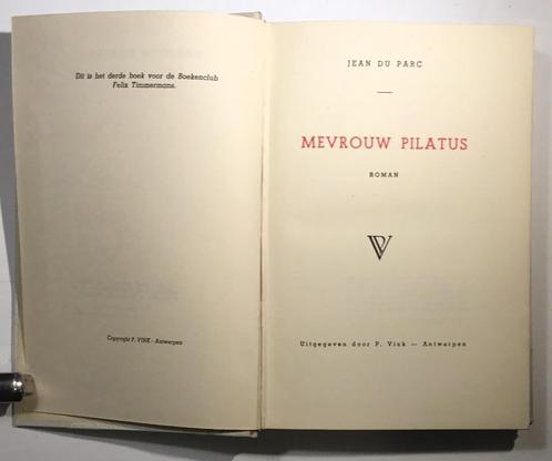 Jean Du Parc – Mevrouw Pilatus 1949, Antiek en Kunst, Antiek | Boeken en Manuscripten, Verzenden