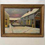 Peinture à l'huile sur toile 'Cour boraine' de Sicx, Enlèvement ou Envoi