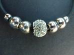 ketting en armband met metalen kralen en kristallen CHD, Overige materialen, Overige kleuren, Ophalen of Verzenden, Zo goed als nieuw