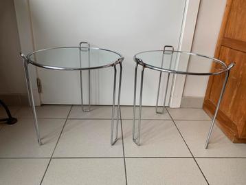 2 tables d’appoint design Saporiti  vintage  disponible aux enchères