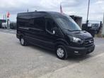 ford transit l3h2 130pk automaat 2025 10km full/option, Stof, Euro 6, 4 cilinders, Zwart