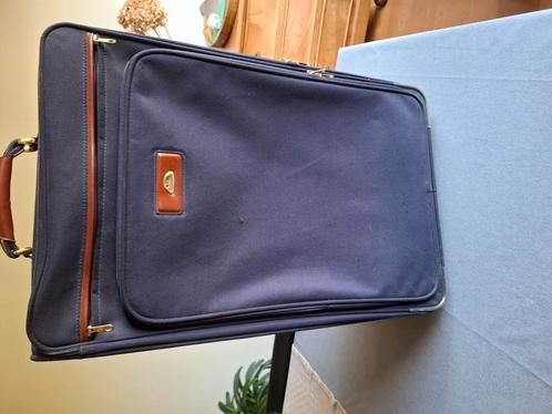 Valies Samsonite donker blauw, Handtassen en Accessoires, Koffers, Zo goed als nieuw, Overige materialen, 70 cm of meer, 45 tot 55 cm