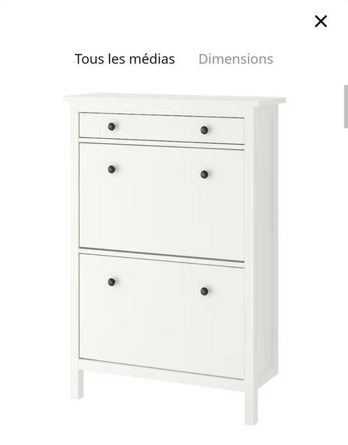 2 x ARMOIRE À CHAUSSURES HEMNES 100€, Maison & Meubles, Armoires | Armoires à chaussures, Comme neuf, Enlèvement