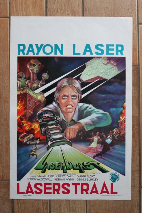 filmaffiche Laserblast 1978 filmposter, Collections, Posters & Affiches, Comme neuf, Cinéma et TV, A1 jusqu'à A3, Rectangulaire vertical