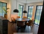 Zwarte eettafel van mangohout 185x110 VOOR 20 JULI OPHALEN, Ophalen, 100 tot 150 cm, Nieuw, Vijf personen of meer