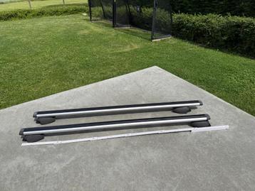 Barres de toit pour voiture avec rails ouverts 110cm, Enlèvement ou Envoi, Utilisé