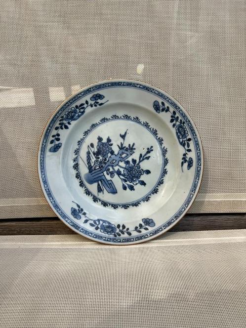 Antiek Chinees blauw-wit porseleinen bord, Antiek en Kunst, Antiek | Porselein, Ophalen