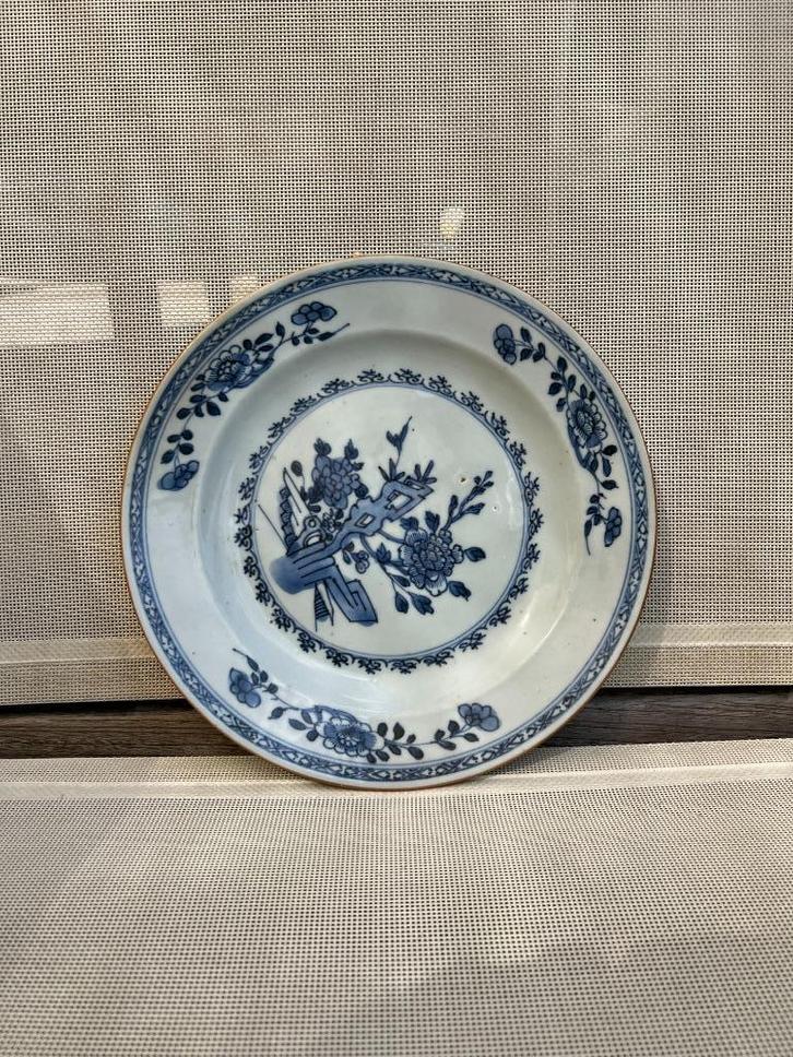 Antiek Chinees blauw-wit porseleinen bord, Antiek en Kunst, Antiek | Porselein, Ophalen