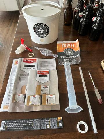 12 flesjes 33 cl & bier brouw kit beschikbaar voor biedingen