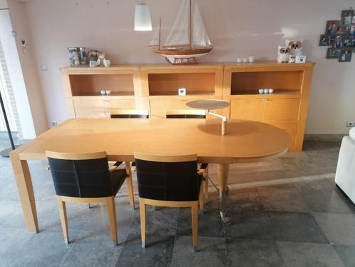 Giorgetti by Chi Wing Lo eetplaats, dressoirs, 4 stoelen, Huis en Inrichting, Kasten | Buffetkasten, Zo goed als nieuw, Ophalen