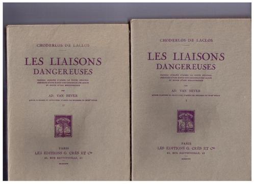 Les liaisons dangereuses - Choderlos de Laclos 1926 - 2 vol, Boeken, Literatuur, Gelezen, Ophalen of Verzenden