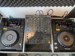 Complete Pioneer Dj set + Rokit speakers + Flightcase + .., Muziek en Instrumenten, Dj-sets en Draaitafels, Ophalen, Zo goed als nieuw