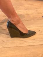 Chaussures escarpins Zara taille38cuir noir talons plein, Comme neuf, Zara, Noir