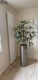 1 RVS bloemenbak incl. plant., 25 tot 40 cm, Overige materialen, Rond, Ophalen of Verzenden