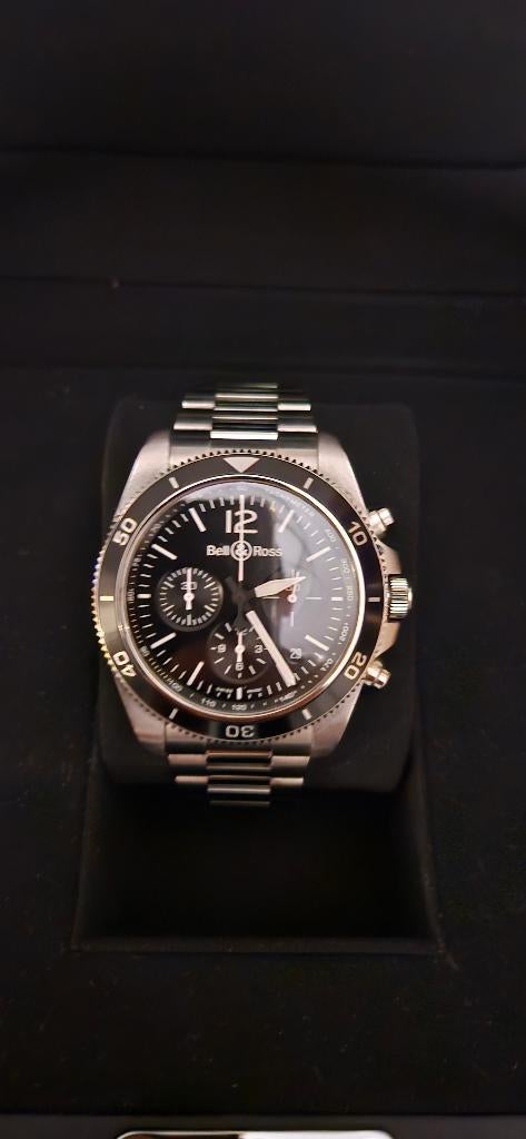 Bell ross br v3 94, Handtassen en Accessoires, Horloges | Heren, Zo goed als nieuw, Polshorloge, Overige merken, Staal, Staal
