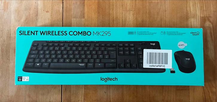 Clavier et souris Logitech MK295 sans fil, Informatique & Logiciels, Claviers, Neuf, Qwerty, Sans fil, Ensemble clavier et souris