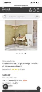 Bureau pupitre Maison du monde neuf, Ophalen, Nieuw