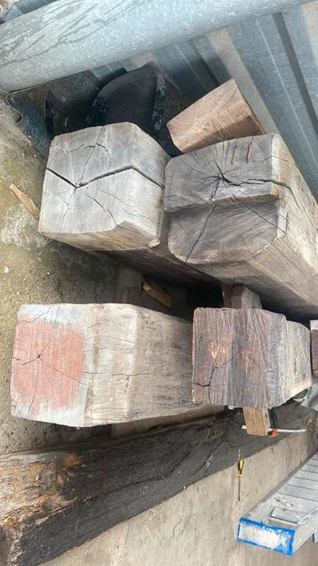 Unieke houten balken - Meerpalen - gebinten te koop! beschikbaar voor biedingen