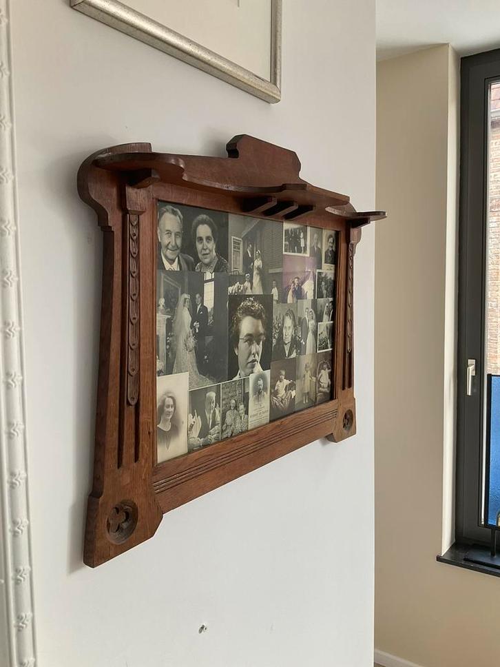 Art Nouveau eikenhouten (foto) kader, Antiek en Kunst, Antiek | Woonaccessoires, Ophalen
