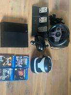 Playstation 4+ stuur+ vrbril(alles apart verkrijgbaar), Ophalen, Met 2 controllers, Original, Gebruikt