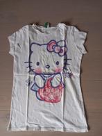 T-shirt maat 140 maat 10-11jaar xl hello kitty, Fille, Enlèvement, Chemise ou À manches longues, Benetton