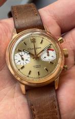 chronograph valjoux 7733, Handtassen en Accessoires, Horloges | Heren, Overige merken, Leer, Staal, Polshorloge