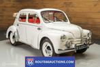 Renault 4CV Cabriolet| Route 66 Auctions, Lederen bekleding, 4 deurs, Renault, Wit