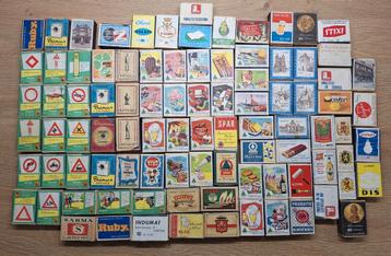 Lot de 90 pièces de boîtes d'allumettes anciennes, Enlèvement ou Envoi, Utilisé, Ustensile