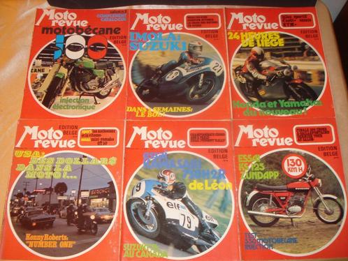 MOTO REVUE Lot N°2 de 6 Anciennes Revues 1973, Livres, Motos, Utilisé, Général, Enlèvement ou Envoi