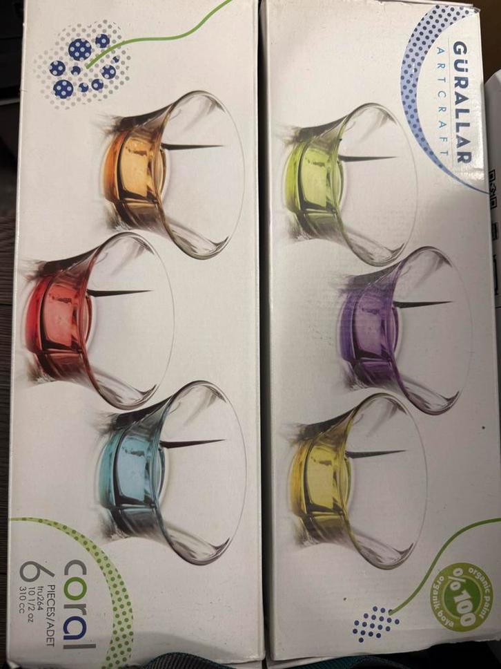 Elegante glazen borden – 3 stuks voor €20, Verzamelen, Glas en Drinkglazen, Nieuw, Ophalen
