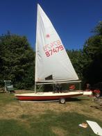 Laser zeilboot met baantrailer, Watersport en Boten, Open zeilboten, Ophalen, Geen motor, Gebruikt, Laser