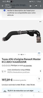 Tuyau d'air d'origine renault master 3 2.3DCI 144605225R, Enlèvement ou Envoi, Renault