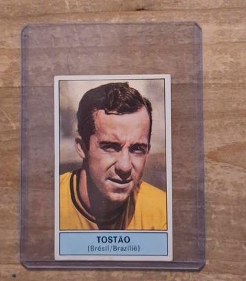 Panini afbeeldingsticker Tostao Brasil Belgisch voetbal 1972 beschikbaar voor biedingen