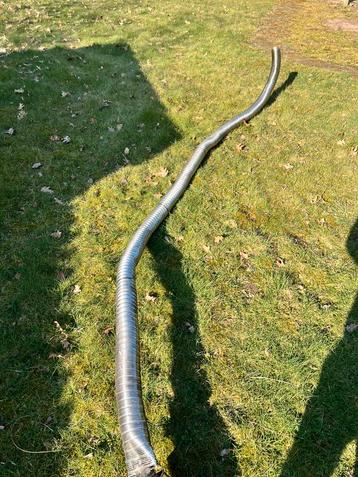 Inox dubbelwandig rookafvoer diameter 10cm en 5m80 lang beschikbaar voor biedingen