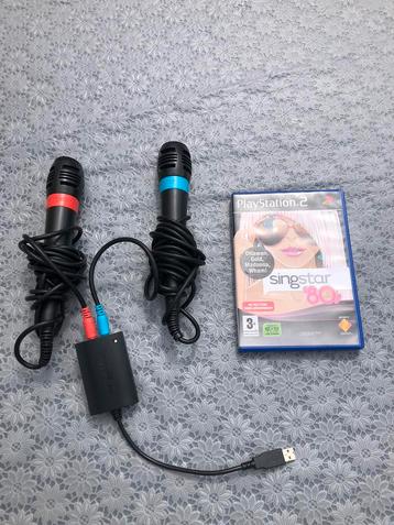 PS2 Singstar-game met 2 microfoons beschikbaar voor biedingen