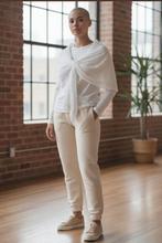 ✨️ Le chemisier STROKE taille XL s'adapte à la taille M - Av, Taille 38/40 (M), Enlèvement ou Envoi, Comme neuf, Blanc