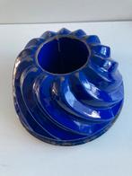 Grote oude emaille gugelhupf bakvorm blauw, Antiek en Kunst, Ophalen of Verzenden