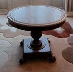 Ancienne table ronde/guéridon dessus marbre blanc exc. état, Enlèvement