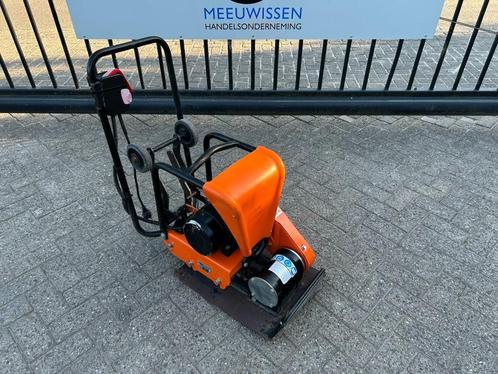 Euro Shatal PC14443 E elektrische trilplaat met wielstel, Tuin en Terras, Hakselaars, Gebruikt, Elektrisch, Ophalen