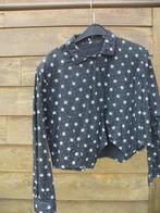 Zwarte hemd-blouse met witte bloemen, Ophalen