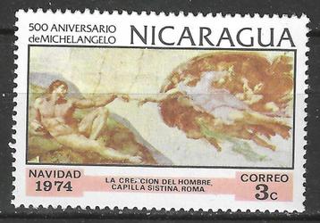 Nicaragua 1974 - Yvert 984 - Kerstmis en Michelangelo (PF) beschikbaar voor biedingen