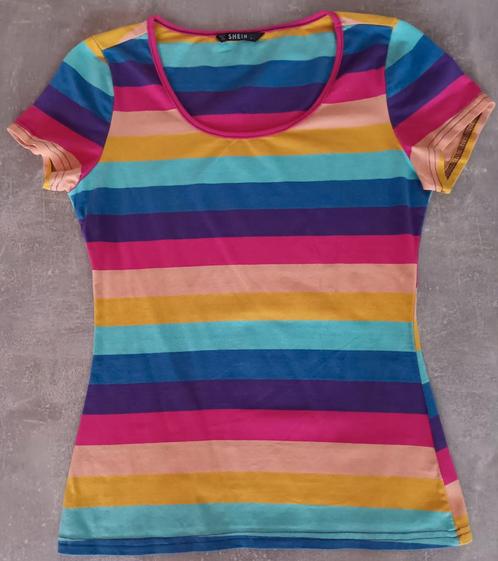 Shein t-shirt kamergrootte nieuw veelkleurig, Kleding | Dames, T-shirts, Nieuw, Maat 36 (S), Overige kleuren, Korte mouw, Ophalen of Verzenden