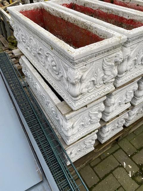 Betonnen bloembakken, Tuin en Terras, Bloembakken en Plantenbakken, Beton, Ophalen