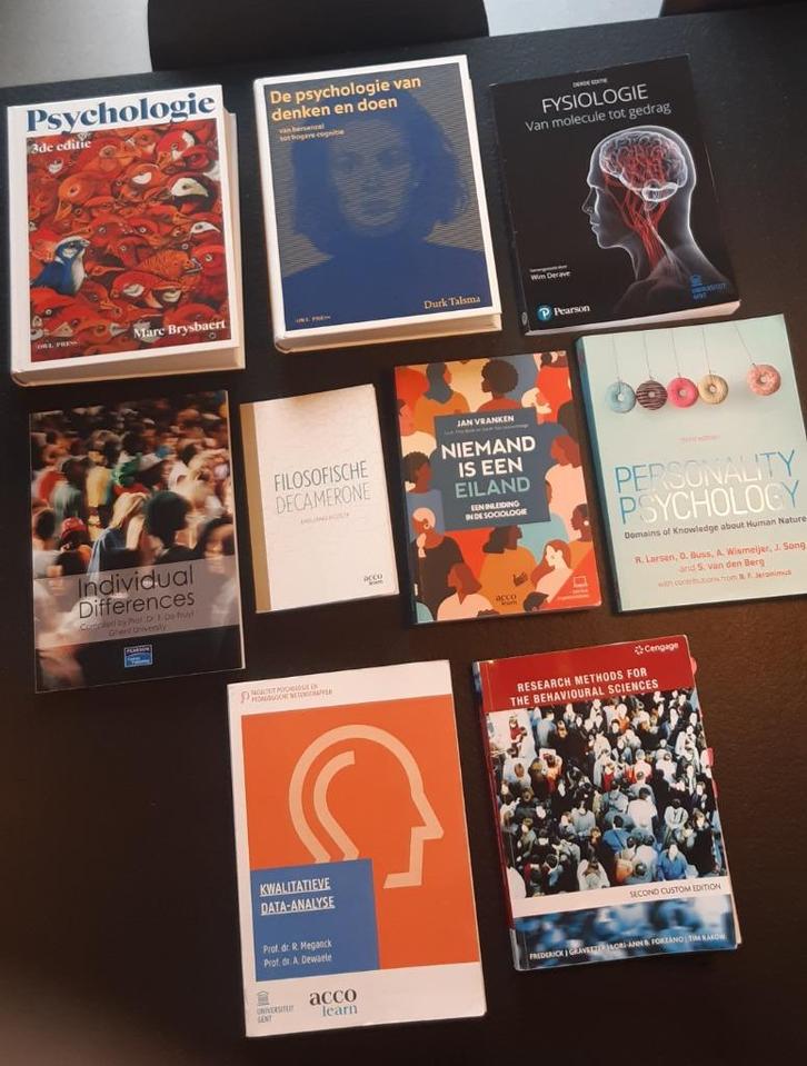 Handboeken 1e bachelor Psychologie UGent, Boeken, Studieboeken en Cursussen, Zo goed als nieuw, Hoger Onderwijs, Ophalen