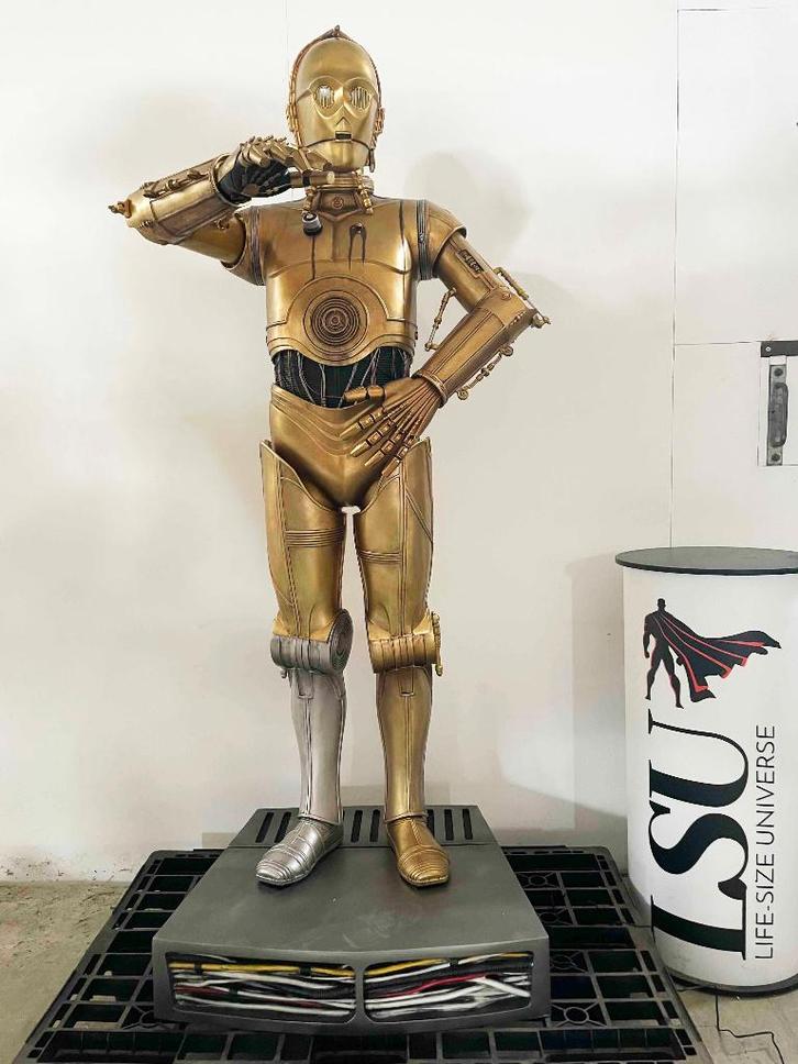 Star Wars C-3PO Statue Taille Réelle Life-Size Sideshow, Verzamelen, Star Wars, Nieuw, Beeldje of Buste, Ophalen of Verzenden