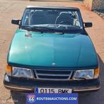 Saab 900S cabriolet | 1994 | Route 66 Auctions, Auto's, Zwart, Bedrijf, Handgeschakeld, Overige carrosserie